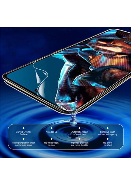 Xiaomi Poco X5 Pro 5g Uyumlu Ekran Koruyucu Camı Seramik Tam Kaplar Nano Esnek Cam Filmi Tam Kaplayan Kırılmaz