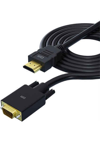 CHB033 HDMI To VGA Görüntü Aktarım Kablosu 1.8 Metre