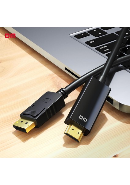 CHB038 4K Displayport To HDMI Çevirici Kablo 1.8 Metre