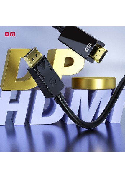 CHB038 4K Displayport To HDMI Çevirici Kablo 1.8 Metre