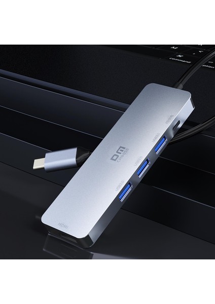 Dm CHB058 Type-C To 4K HI 3*usb 3.0 Pd Hub Dönüştürücü