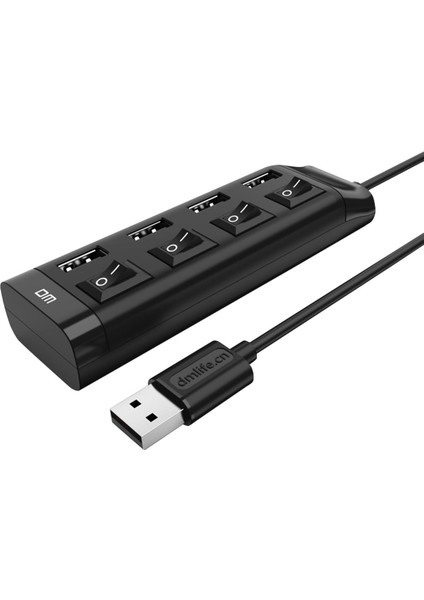 Dm CHB005 4 Portlu USB 2.0 Anahtarlı Hub Çoklayıcı