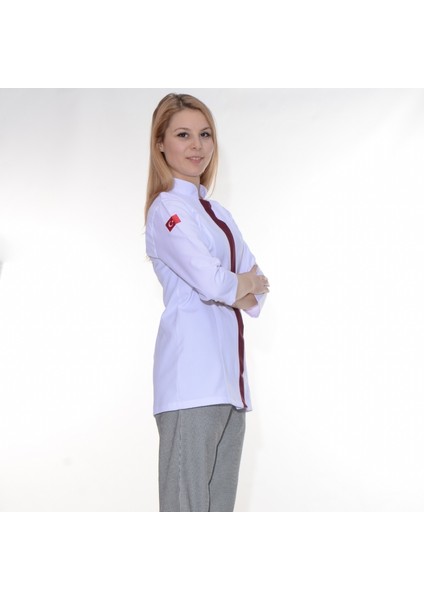 Aşçı Ceketi Bayan Beyaz 36