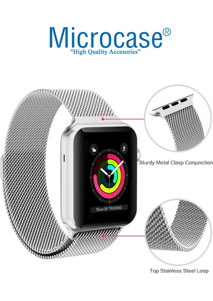 Apple Watch 8 45MM Metal Mıknatıslı Kordon Kayış - Ky6