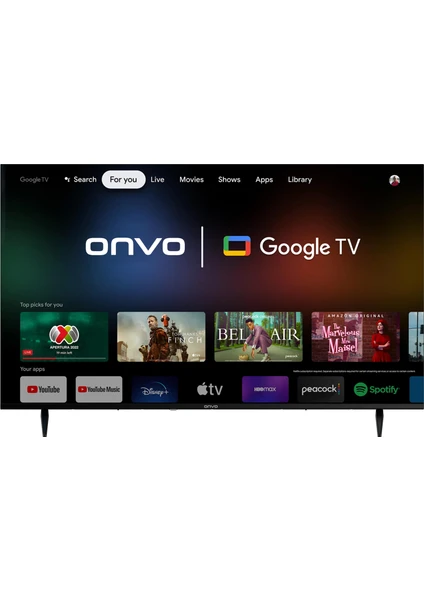 OV50F950 50" 127 Ekran Uydu Alıcılı 4K Ultra HD Smart LED TV