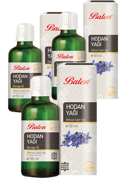 3 Kutu Hodan Yağı 3 x 50 ml
