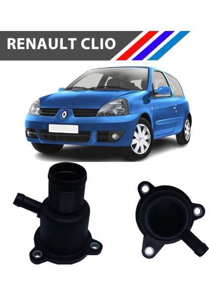 -Clio 1.4 - 1.6 Benzinli Termostat Kapağı Yan Sanayi 1998 - 2004 7700101179