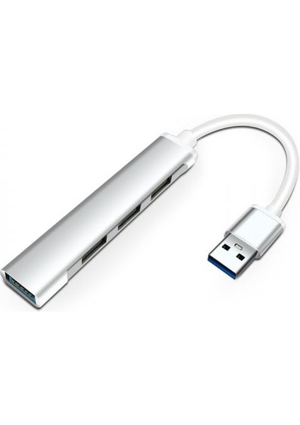 Polham 20CM 4in1 USB To 4x USB Çoğaltıcı Adaptör Hub, Yüksek Voltaj ve Akım Korumalı USB Çoğaltıcı