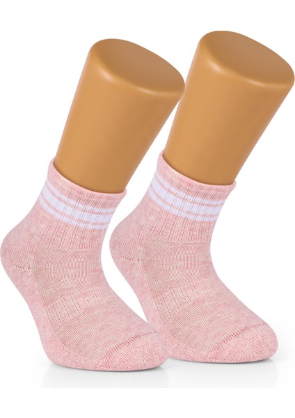 Ozzy Socks 4 Çift Dikişsiz Pamuklu Kız Bebek Çocuk Çizgili Soket Çorap