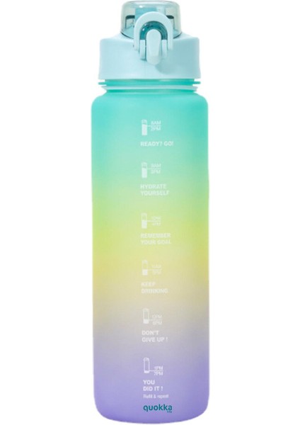 Quokka Life Rainbow Matara Mor-Sarı-Yeşil 1 Lt