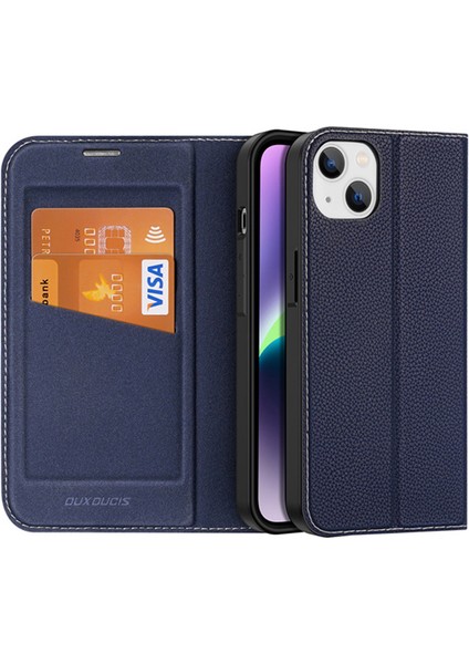 iPhone 14 Plus 6.7 Kılıf Skin X2 Series Pu Deri Manyetik Kapaklı Kılıf Magnetic Folio Case