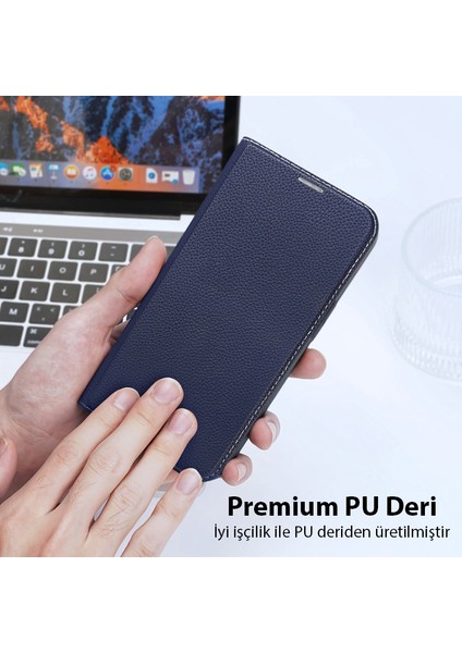 iPhone 14 Plus 6.7 Kılıf Skin X2 Series Pu Deri Manyetik Kapaklı Kılıf Magnetic Folio Case