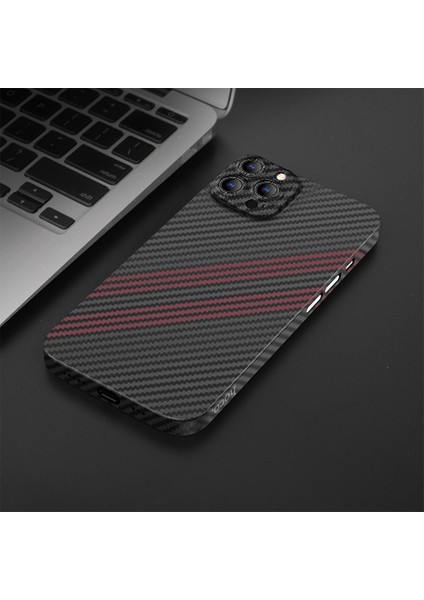 iPhone 14 Pro 6.1 Kılıf Kevlar Texture Kamera Korumalı Telefon Kılıfı fırsatları