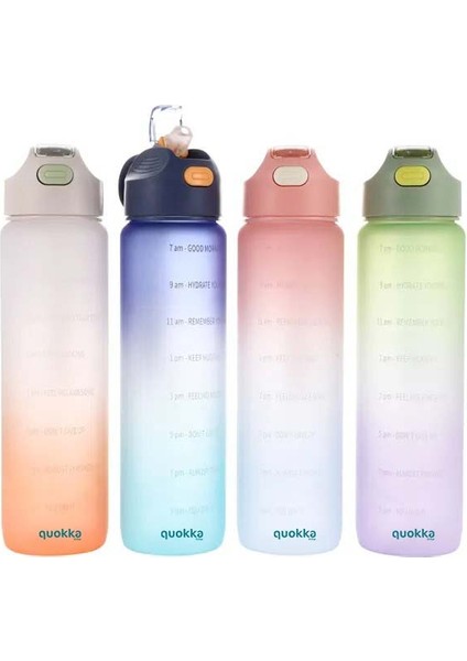 Askılı Rainbow Sport Matara Yeşil-Mor 1 Lt