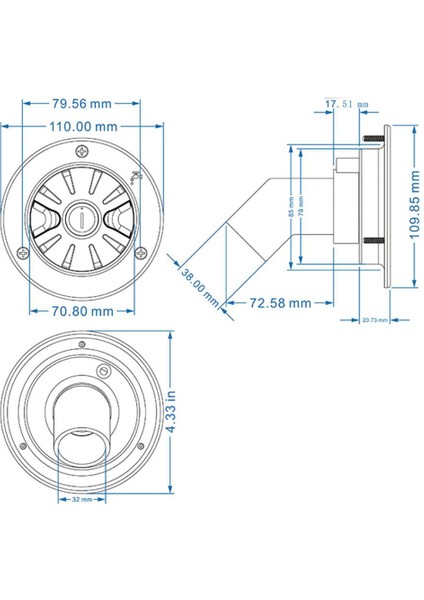 Beyaz Plastik Yerçekimi Su Giriş Hatch Lock W 2 Tuşlar Kilitlenebilir Sızıntı Geçirmez (Yurt Dışından)