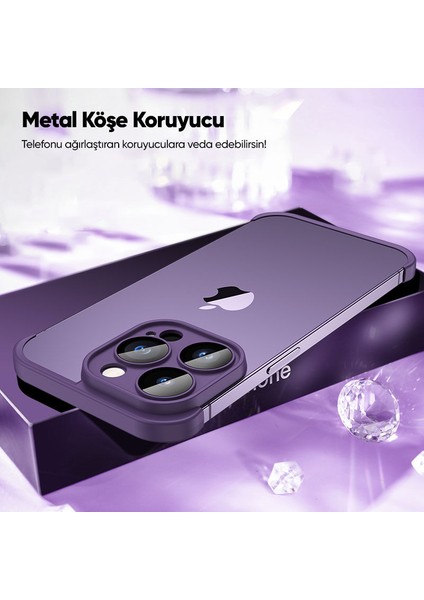 Apple iPhone 12 Pro Kılıf Zebana Corner Pad (Kamera ve Köşe Koruyucu) Derin Mor fiyatları