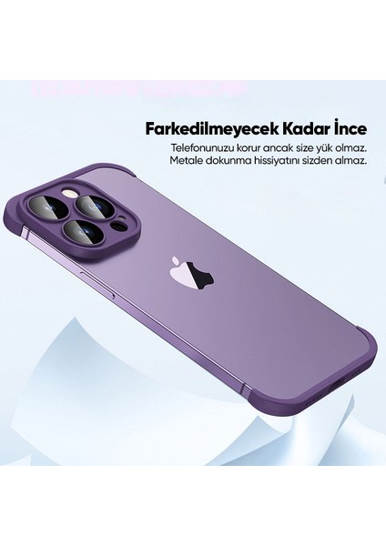 Apple iPhone 12 Pro Kılıf Zebana Corner Pad (Kamera ve Köşe Koruyucu) Derin Mor fırsatları