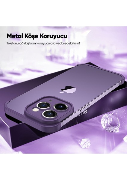 Apple iPhone 11 Pro Max Kılıf Zebana Corner Pad (Kamera ve Köşe Koruyucu) Derin Mor fiyatları