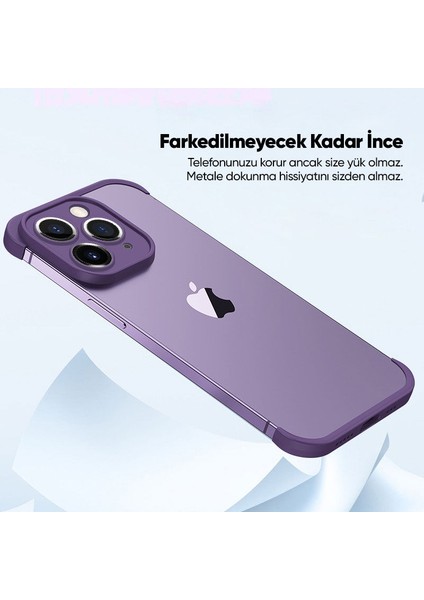 Apple iPhone 11 Pro Max Kılıf Zebana Corner Pad (Kamera ve Köşe Koruyucu) Derin Mor fırsatları