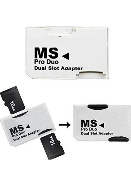 Temiz Pazar Micro Sd Memory Stick Pro Duo Çevirici Dönüştürücü Hafıza Kartı Adaptörü