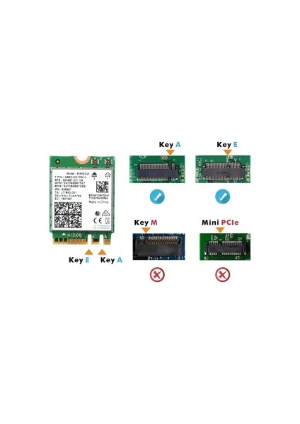 Intel® Wireless 9000 Serisi - Ac 9260 Bluetooth 4.2 Network Kartı