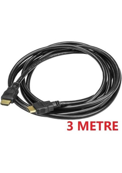 HDMI Kablosu 3D LCD Monitör Tv Bağlantı Kablosu 3 Metre fiyatları