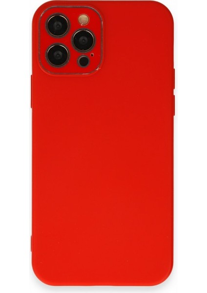 iPhone 12 Pro Glass Kamera Korumalı Lansman Silikon Kapak
