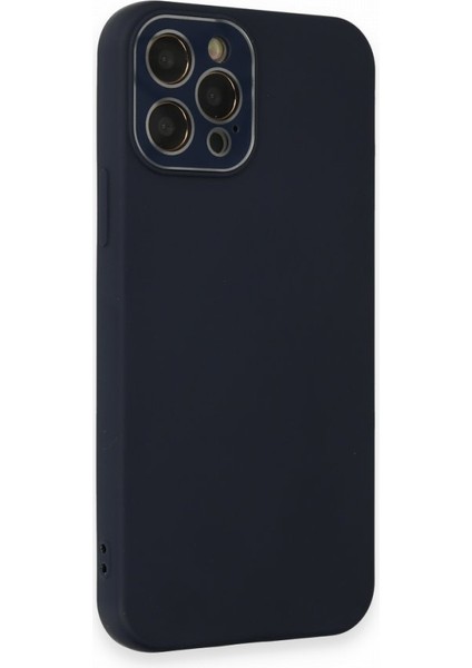 iPhone 12 Pro Glass Kamera Korumalı Lansman Silikon Kapak