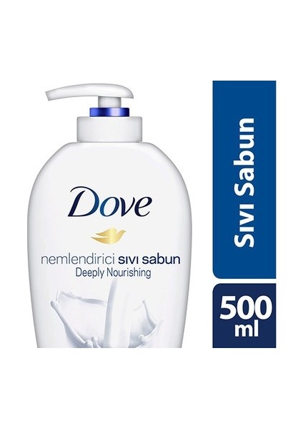 Sıvı Sabun 500 ml Nemlendirici Özellikli Beyaz Renkli Yumuşak Ellere Özel
