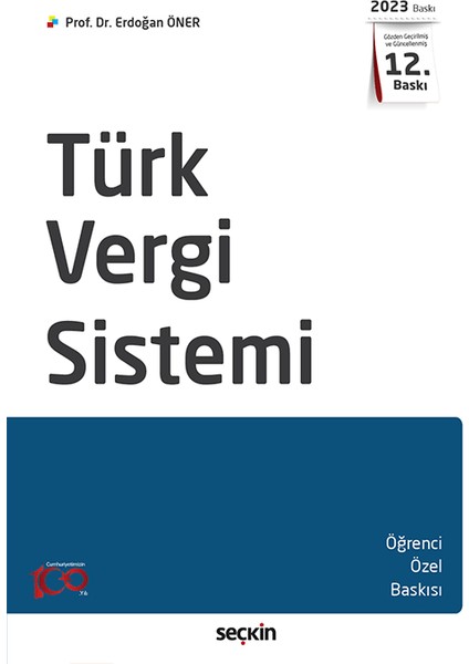 Türk Vergi Sistemi- Prof. Dr. Erdoğan Öner