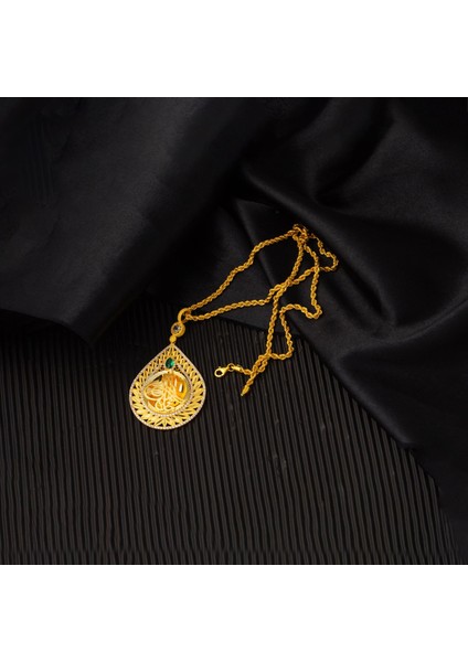 Yaprak Damla Tuğra Altın Kolye