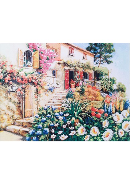 Goblen Etamin Işleme Seti 40X50 cm Ev Deseni