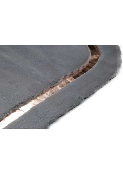 Bronz Varaklı Gri Peluş Halı 170 x 240 Cm modelleri