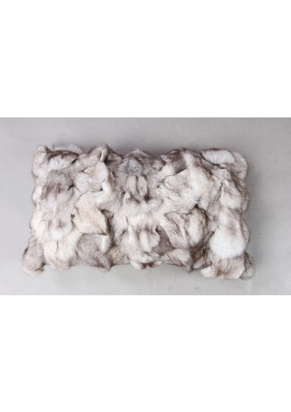 Krem Doğal Kürk Koltuk Şal Takımı Şal 50 x 180 Cm, Yastık 50 x 50 Cm, Bel Yastığı 35 x 60 Cm fiyatları