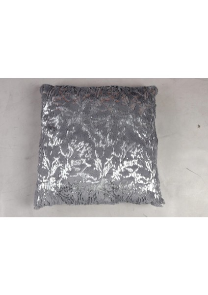 Açık Gri Gümüş Kuşayağı Baskılı Koltuk Şal Takımı Şal 50 x 180 Cm, Yastık 50 x 50 Cm, Bel Yastığı 35 x 60 Cm indirimleri