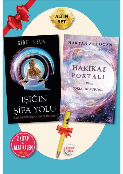 Hakikat Portalı - Işığın Şifa Yolu - 2 Kitap + Alfa Kalem