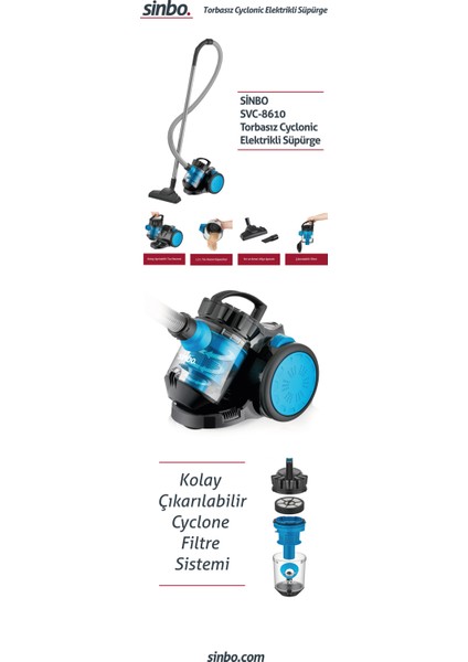 SVC-8610 Elektrikli Süpürge