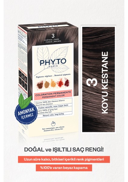 Color Saç Boyası - Koyu Kestane 3