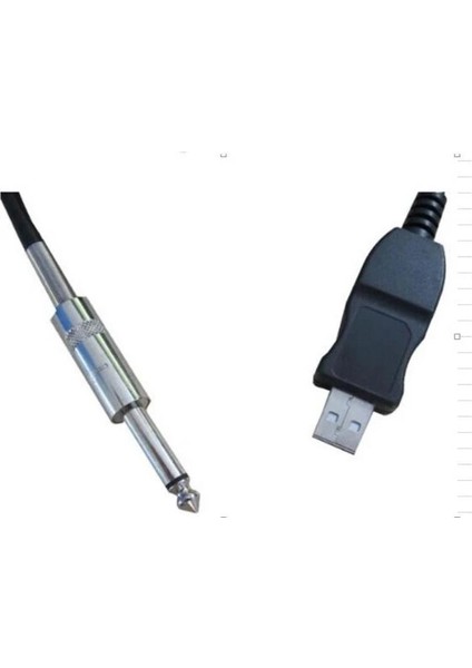 USB 6.3 mm Jack Adaptörü Pc Kayıt USB Gitar Kablosu USB Saz Kablosu