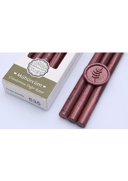 Mühür Mumu Çubuk 11MMX120MM 10 Lu Paket Model: 535 Mercan Gül