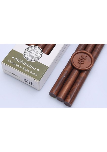 Mühür Mumu Çubuk 11MMX120MM 10 Lu Paket Model: 538 Bronz Kahve
