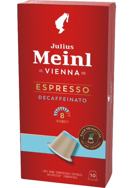 Julius Meinl Espresso Decaf Nespresso Uyumlu Kapsül Kahve 10 Adet