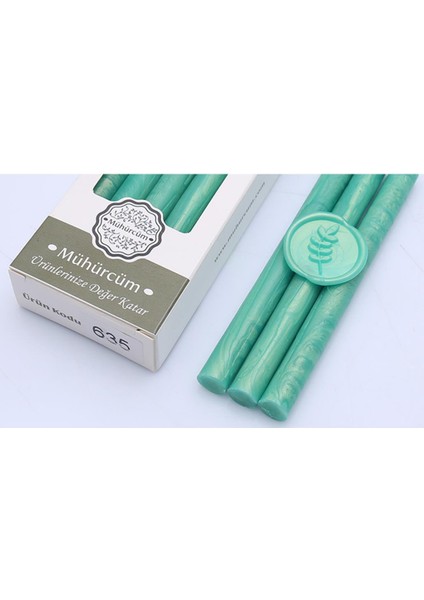 Mühür Mumu Çubuk 11MMX120MM 10 Lu Paket Model: 635 Su Yeşili