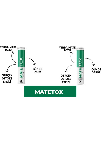 matetox Detoks 20 Efervesan Tablet 2 Adet