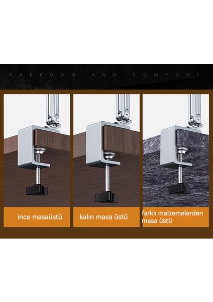 Konsol Dönen Alüminyum Alaşımlı Mobil Tablet Tutucu (Yurt Dışından) fırsatları