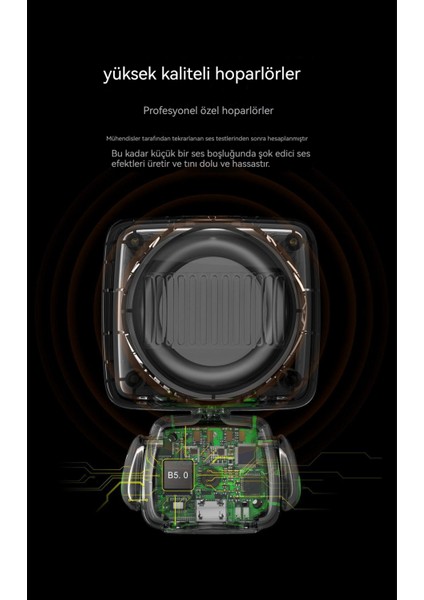 Robot Mini Bluetooth Hoparlör Taşınabilir Kablosuz Hoparlör (Yurt Dışından)