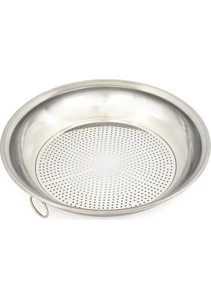 Paslanmaz Çelik Süzgeç, Metal Parlak 45 cm