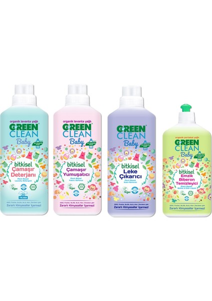 U Green Clean Baby Çamaşır Seti (4 Adet)