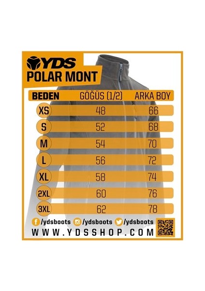 Yds Polar Mont -Siyah (Rahat Giyilebilen, Nefes Alabilir, Dayanıklı Polar Mont)