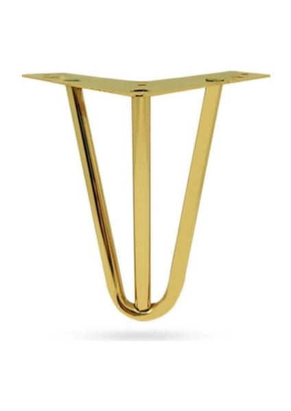 Aksesuar Mil 15 cm Gold Metal Ayak 5 Adet